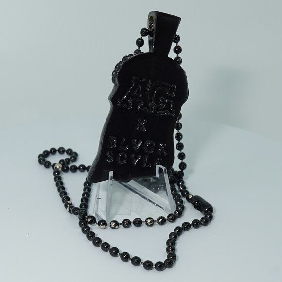 AG x Black Scale Black Jesus Piece Pendant Necklace - Picture 2 of 2
